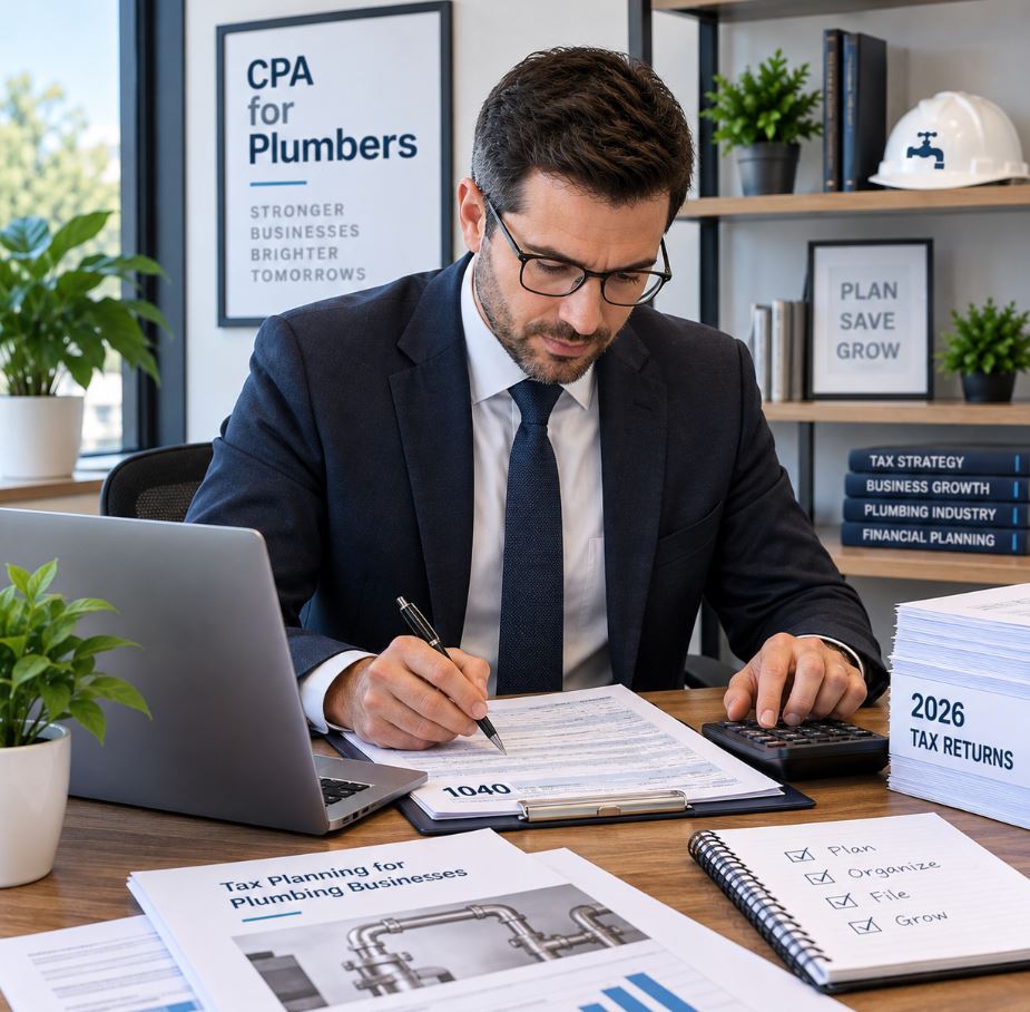 Tax planning and preparation for plumbing business owners