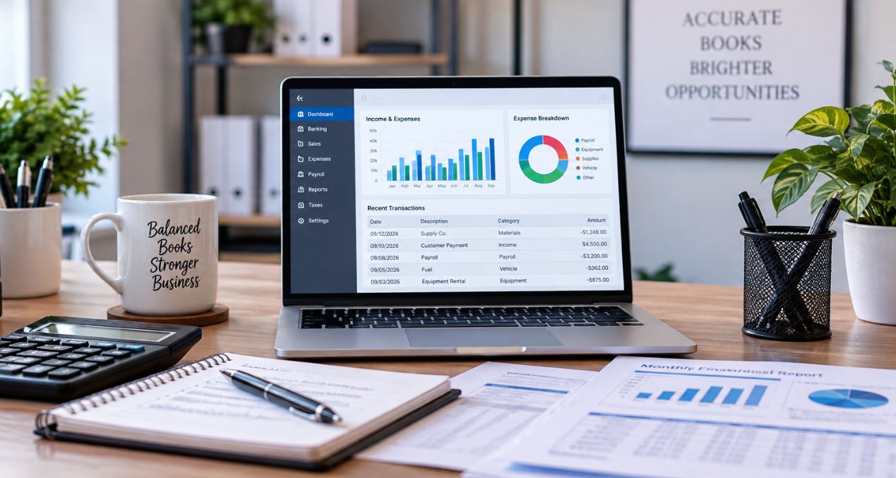 Professional bookkeeping services for plumbing businesses